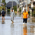 台風19号、支援法対象外9割か　床上浸水の深さで明暗